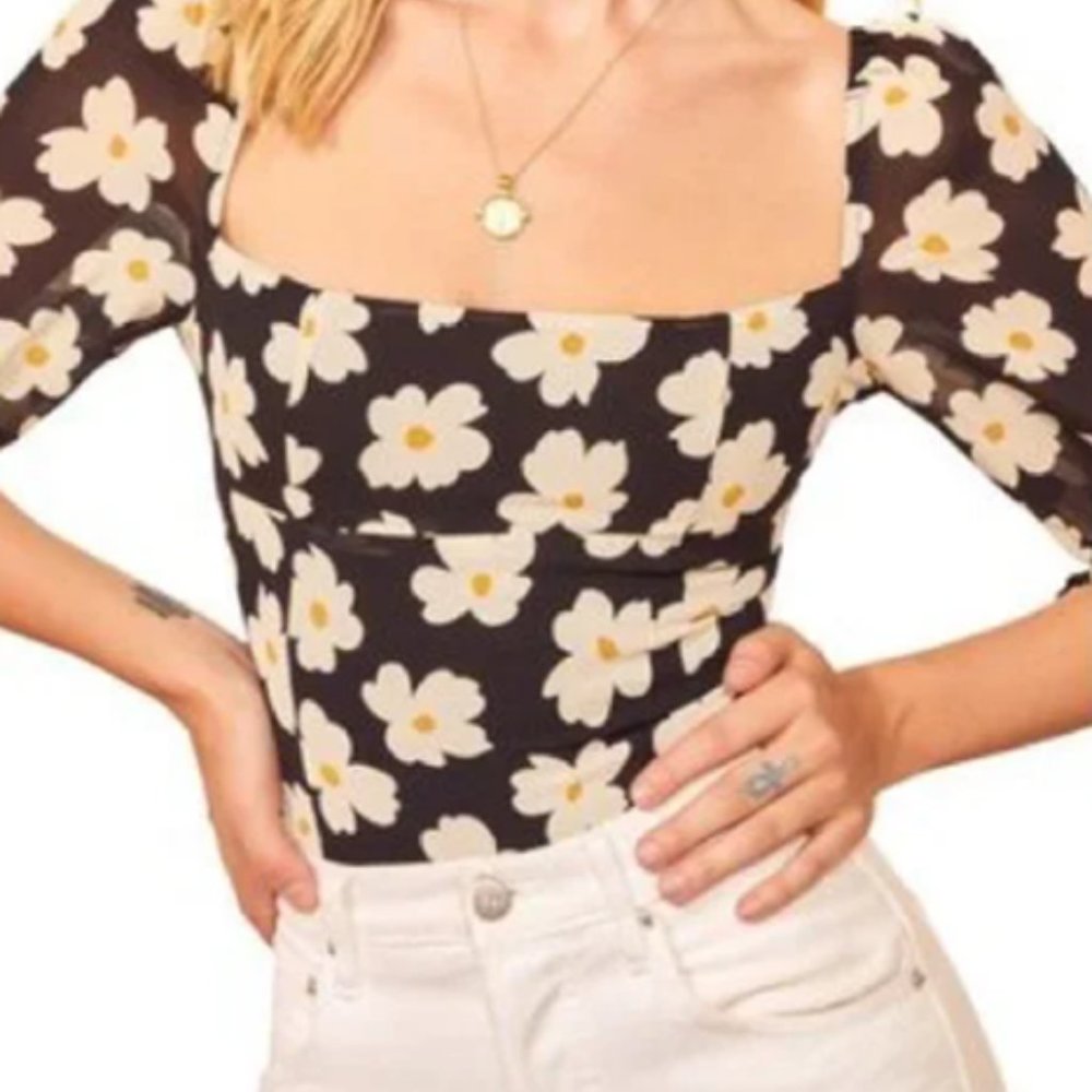 REFORMATION - Georgia Top in Daisy